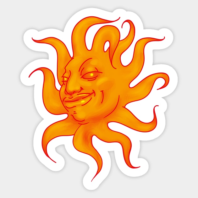 Solar Power Sticker by hideedoodle